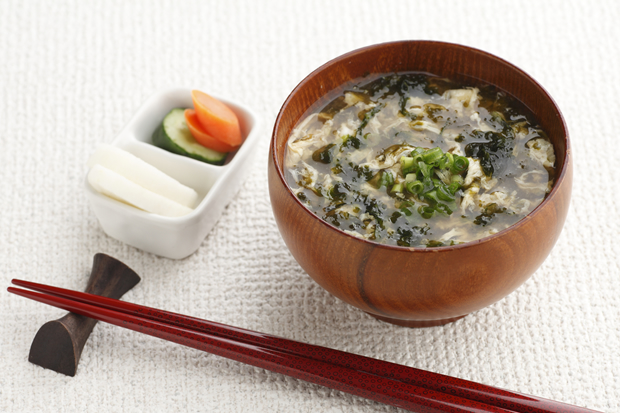Miso soup with Nori & Eggs