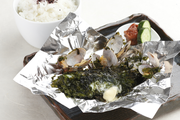White Fish broiled with Nori