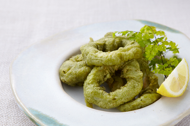 Fried Squid with Nori Batter