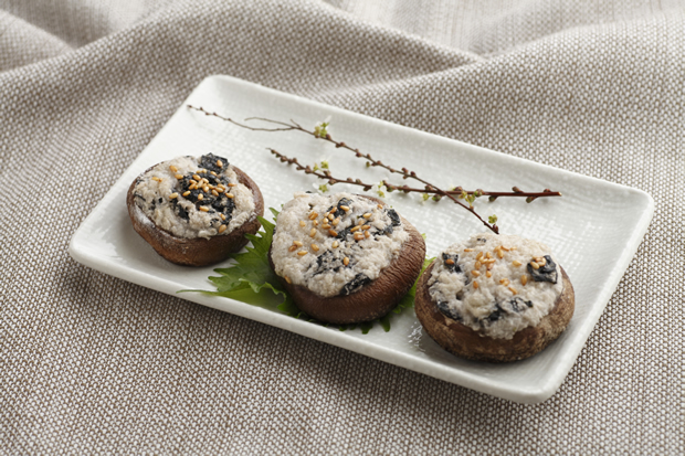 椎茸の海苔トロロ焼き