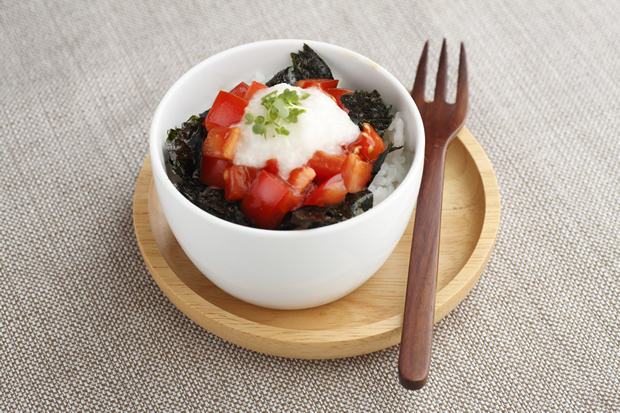 海苔トマト丼